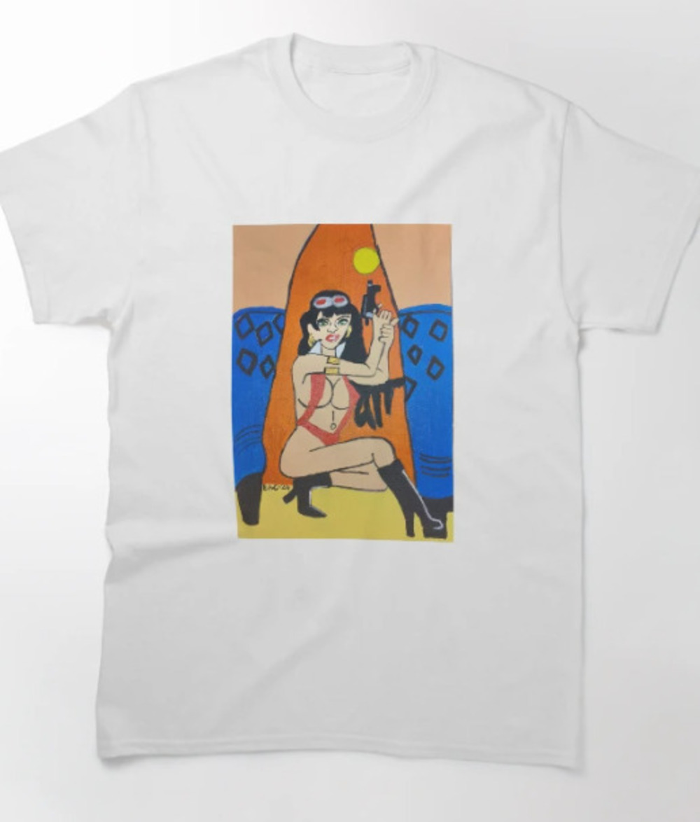 Vampirella Showdown Classic T Shirt White